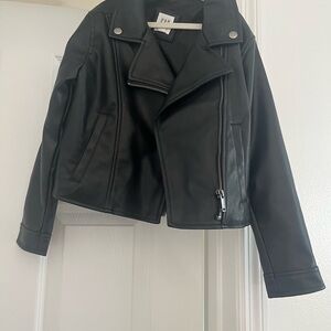 Kids GAP Faux Leather Biker Jacket Small